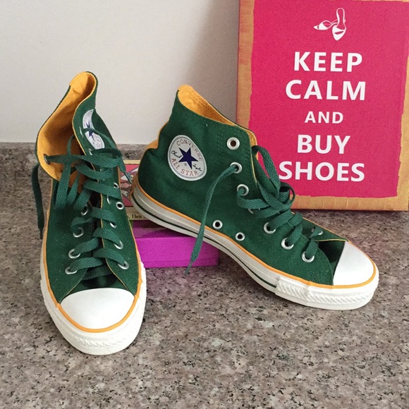 converse all star high tops green